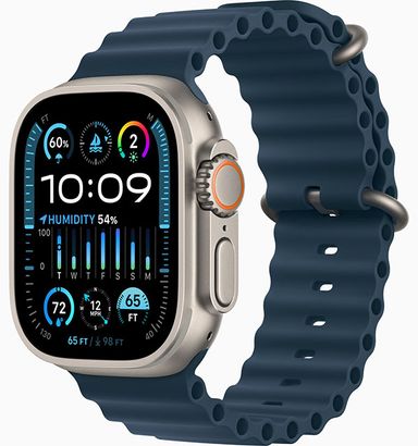 Apple Watch Ultra 2 GPS + Cellular 49mm (корпус - титан, синий, IP6X)