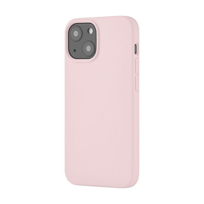 Чехол-накладка uBear Touch Mag Case для iPhone 13 mini, силикон, светло-розовый— фото №1