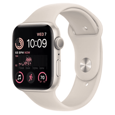 Apple Watch SE 2 GPS 44mm (корпус - сияющая звезда, спортивный ремешок цвета сияющая звезда)