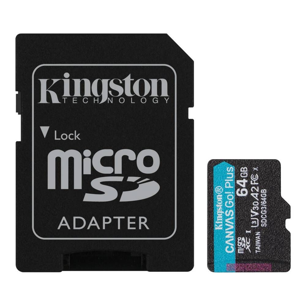 Карта памяти microSDXC Kingston Canvas Go Plus, 64GB— фото №0