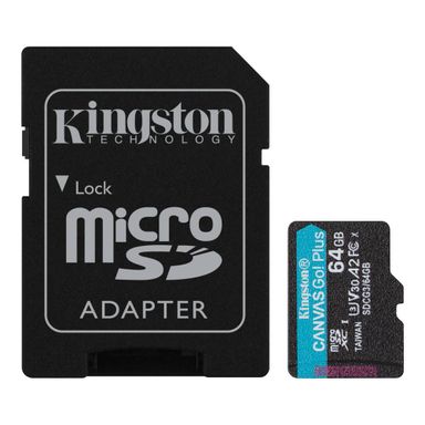 Карта памяти microSDXC Kingston Canvas Go Plus, 64GB