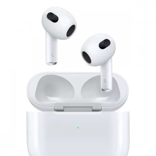 Беспроводные наушники Apple AirPods 3 (2021) Lighting Charging Case, белый— фото №0