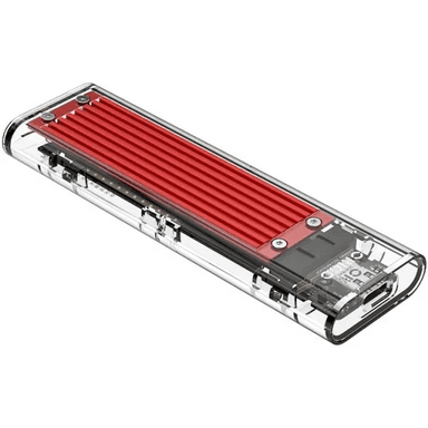 Корпус для SSD Orico TCM2-C3, красный+прозрачный