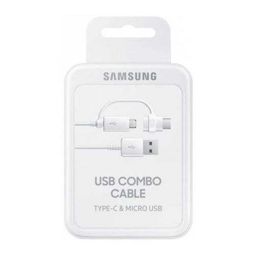 Кабель Samsung USB - microUSB & USB Type-C USB / USB-C + Micro USB, 1,5м, белый— фото №3