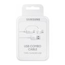 Кабель Samsung USB - microUSB & USB Type-C USB / USB-C + Micro USB, 1,5м, белый— фото №3