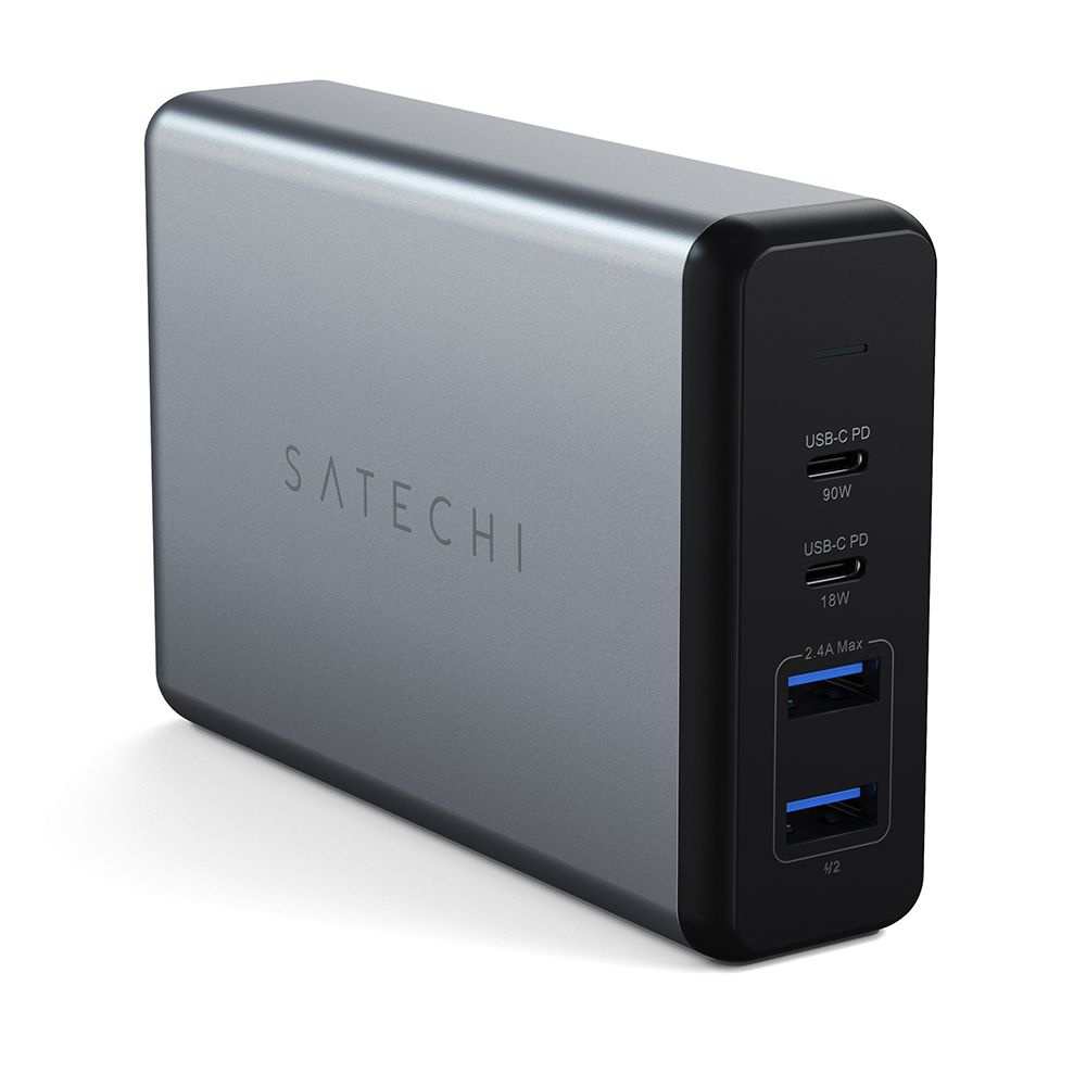 Адаптер сетевой Satechi Pro USB-C PD Desktop Charger,108Вт, серый космос— фото №0