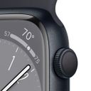 Apple Watch Series 8 GPS 45mm (корпус - темная ночь, спортивный ремешок цвета тёмная ночь, IP6X)— фото №2