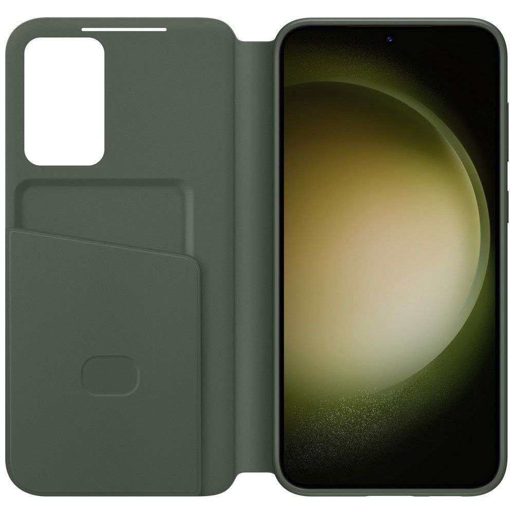Чехол-книжка Samsung Smart View Wallet Case для Galaxy S23+, поликарбонат, хаки— фото №0