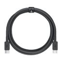 Кабель VLP Nylon Cable USB-C / USB-C, 3A, Вт  2м, черный— фото №0