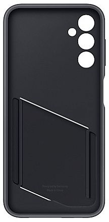 Чехол-накладка Samsung Card Slot Cover для Galaxy A14, силикон, черный— фото №7