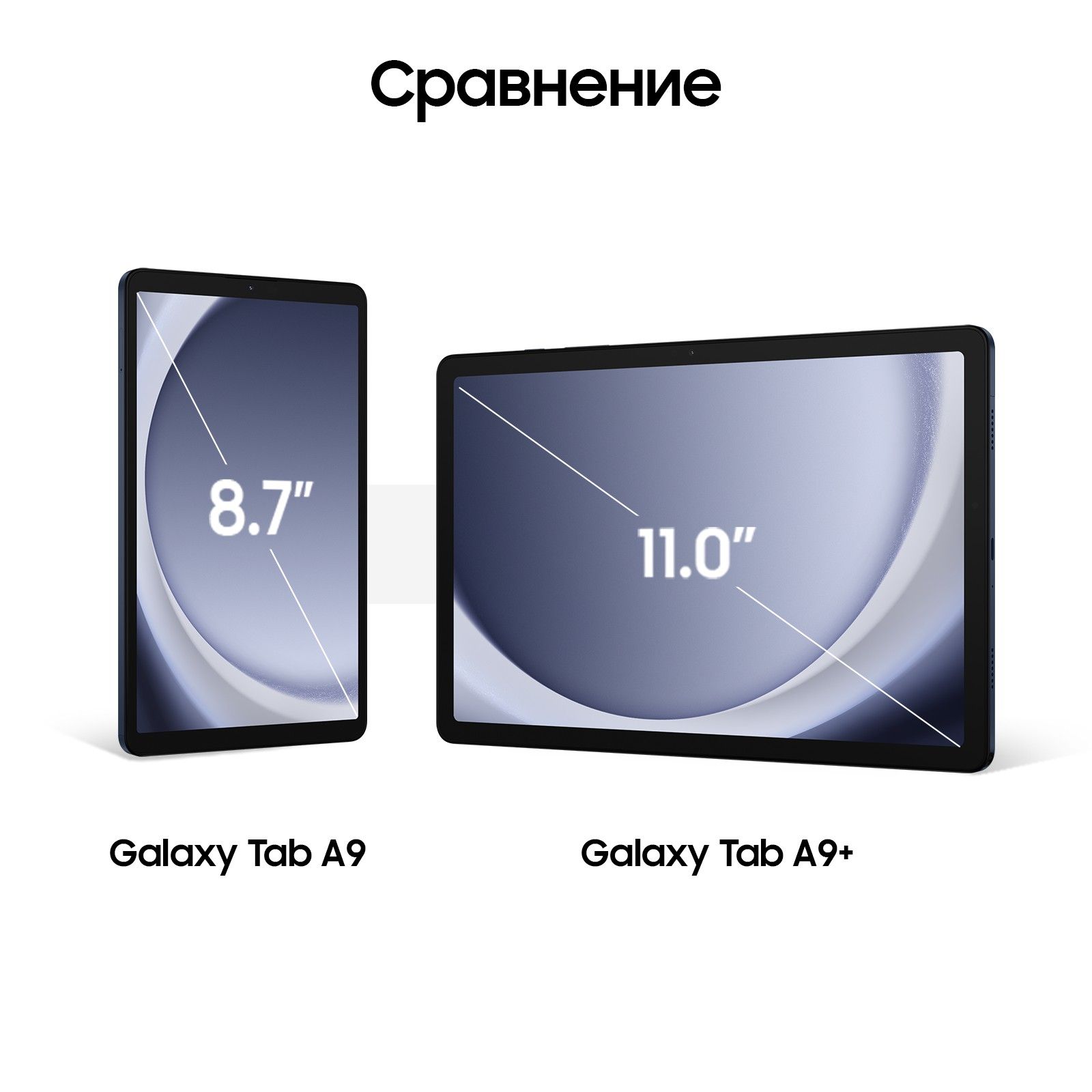 Планшет 11″ Samsung Galaxy Tab A9+ 8Gb, 128Gb, синий (РСТ)— фото №2