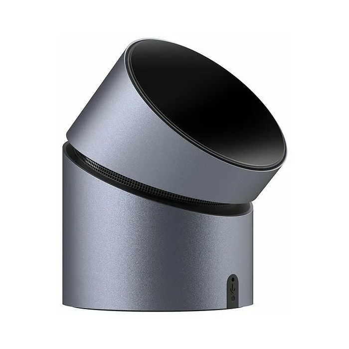 Зарядное устройство беспроводное Lyambda SONUS, встроенная Bluetooth колонка и аккумулятор на 500мАч, серый— фото №0
