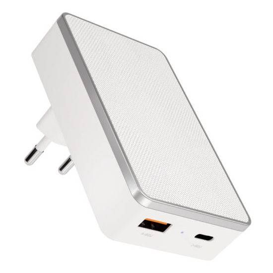Зарядное устройство сетевое VLP Dual wall charger, 20Вт, белый— фото №1