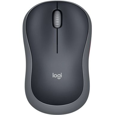 Мышь Logitech M185 Wireless, беспроводная, черный+серый