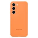 Чехол-накладка Samsung Silicone Case для Galaxy S23, силикон, оранжевый— фото №2