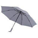 Зонт Ninetygo обратного складывания со светодиодной подсветкой, серый— фото №0