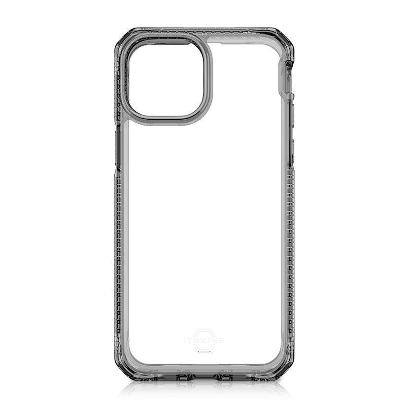 Чехол-накладка Itskins Hybrid Clear для iPhone 13 Pro, поликарбонат, черный— фото №1