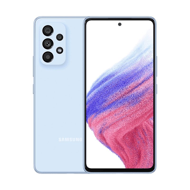 Смартфон Samsung Galaxy A53 128Gb, голубой (GLOBAL)— фото №0