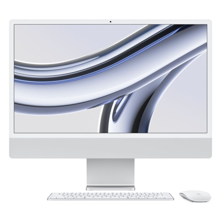 2023 Apple iMac 24″ серебристый (Apple M3, 8Gb, SSD 256Gb, M3 (10 GPU))— фото №0
