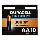 Батарейка Duracell Alkaline LR6 Optimum AA (10шт) блистер— фото №0