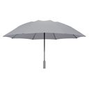 Зонт Ninetygo обратного складывания со светодиодной подсветкой, серый— фото №1