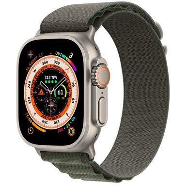 Apple Watch Ultra GPS + Cellular 49mm (ремешок Alpine Loop зеленый, IP6X)— фото №0