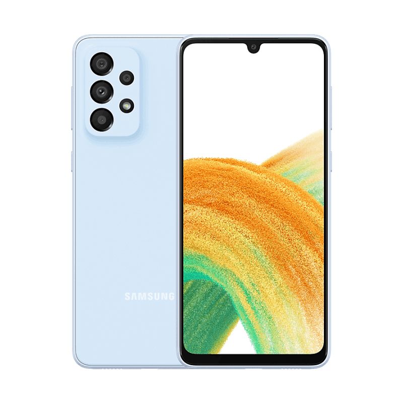 Смартфон Samsung Galaxy A33 128Gb, голубой (GLOBAL)— фото №0