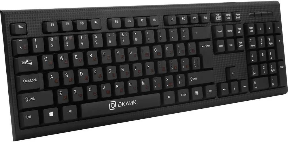 Клавиатура + мышь Oklick 620M,черный — фото №6