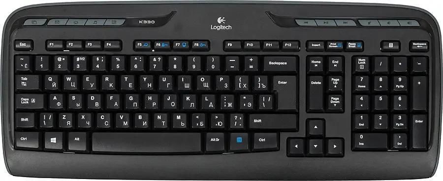 Клавиатура и мышь Logitech Wireless Combo MK330, черный— фото №0