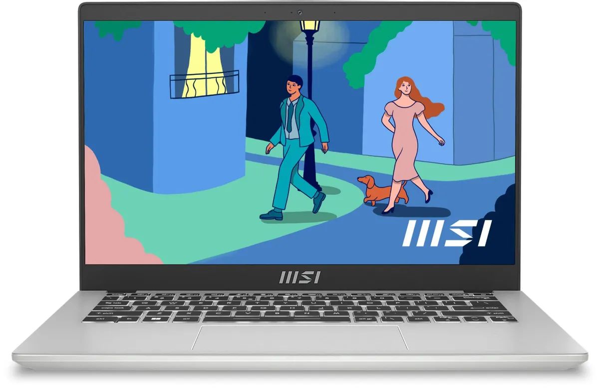 Ноутбук MSI Modern 14 C12MО-688RU 14″/Core i7/16/SSD 512/Iris Xe Graphics/Windows 11 Pro 64-bit/серебристый— фото №0