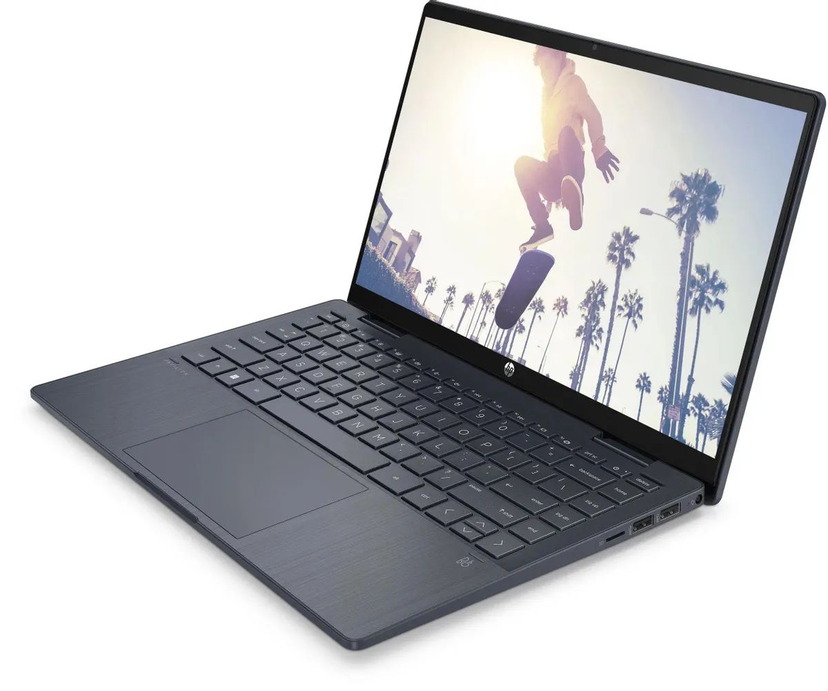 Ноутбук HP Pavilion x360 14-ek1027ci 14″/Core i5/16/SSD 512/Iris Xe Graphics/FreeDOS/синий— фото №1