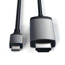 Кабель Satechi USB Type-C - HDMI 4K USB-C / HDMI, 1,8м, серый космос— фото №2