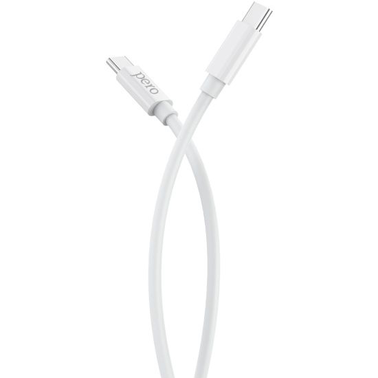 Кабель PERO Lightning / USB-C, 1м, белый— фото №2