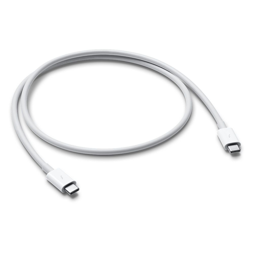 Кабель Apple Thunderbolt 3 USB-C / USB-C, A, 100Вт  0,8м, белый— фото №0