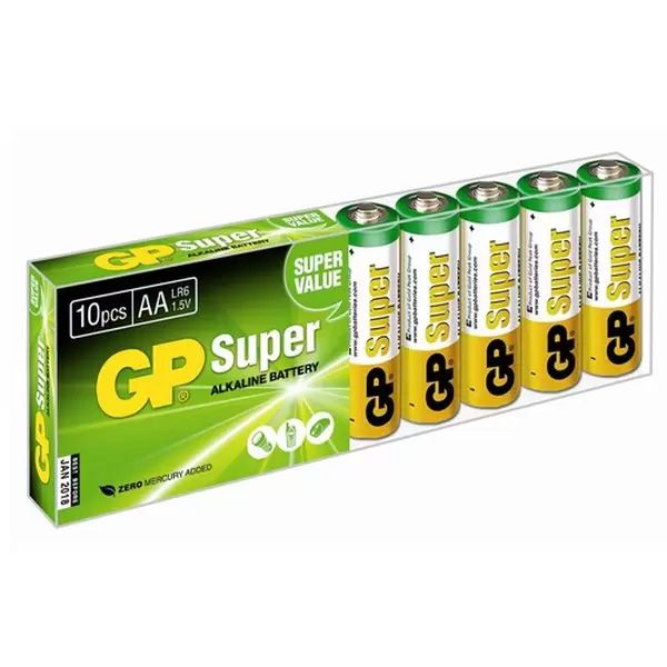 Батарейка GP Super Alkaline 15A LR6 AA (10шт)— фото №0