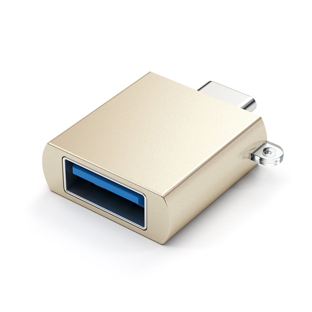 Адаптер Satechi Type-C USB 3.0 USB / USB-C, золотой— фото №1