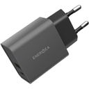 Зарядное устройство сетевое EnergEA Ampcharge USB-C + USB-A, 20Вт, серый— фото №1