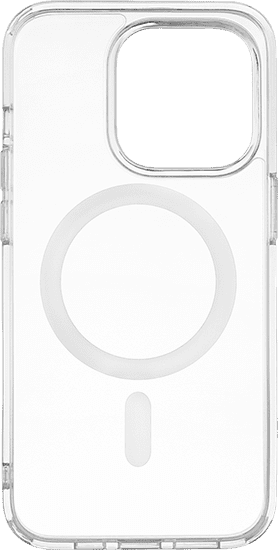 Чехол-накладка uBear Real Mag Case для iPhone 14 Pro, поликарбонат, прозрачный— фото №2