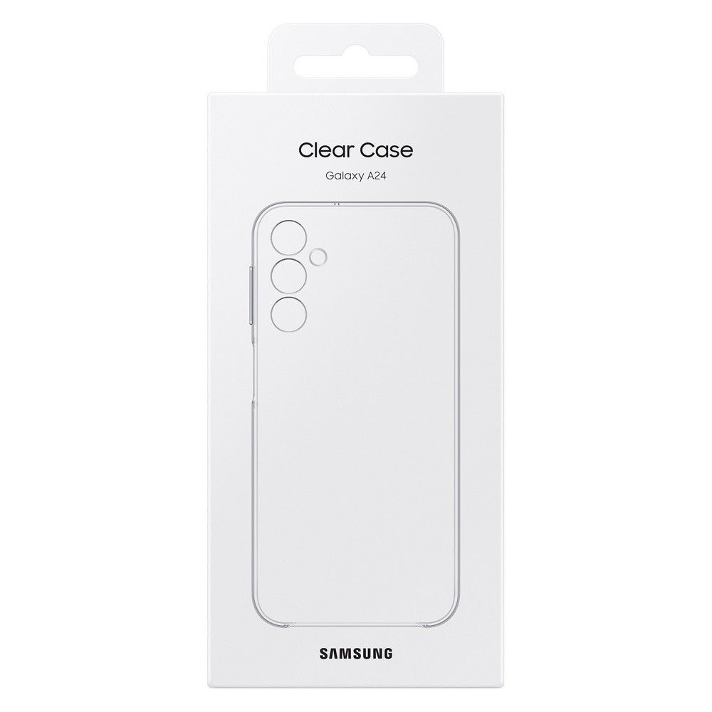 Чехол-накладка Samsung Clear Case для Galaxy A24, силикон, прозрачный— фото №5