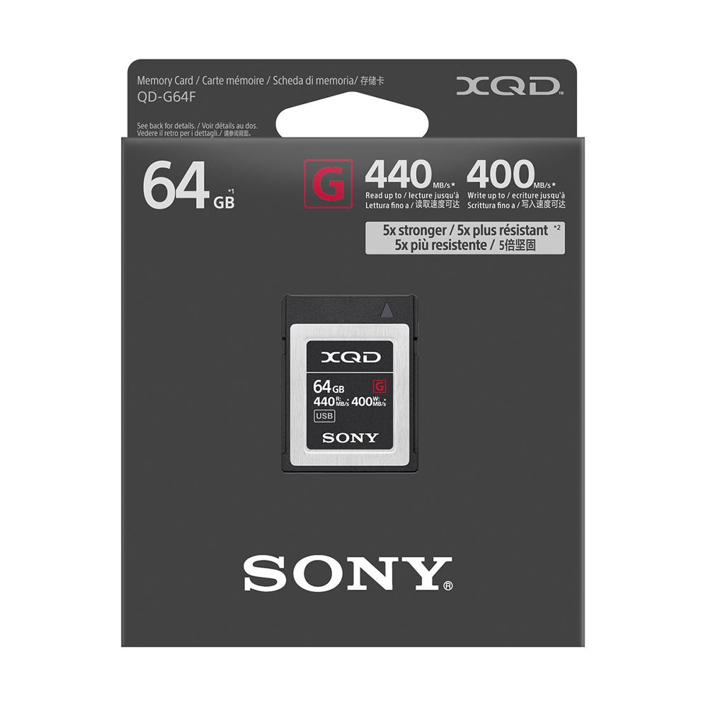 Карта памяти XQD Sony серии XQD G, 64GB— фото №1