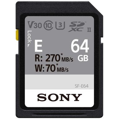 Карта памяти SDXC Sony серии SF-E, 64GB