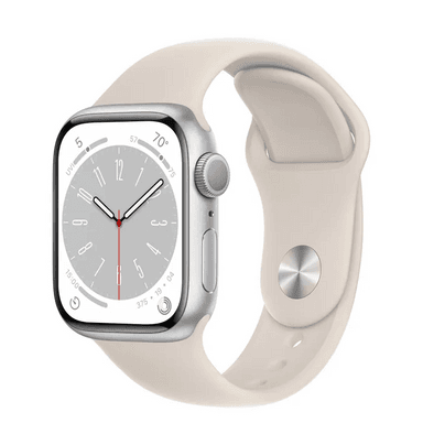 Apple Watch Series 8 GPS 45mm (корпус - сияющая звезда, спортивный ремешок цвета сияющая звезда, IP6X)