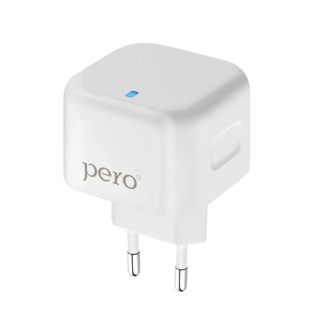 Зарядное устройство сетевое PERO TC10, 20Вт, белый— фото №0