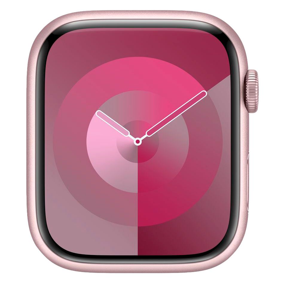 Apple Watch Series 9 + Cellular  (корпус - розовый, 45mm спортивный ремешок розовый)— фото №1