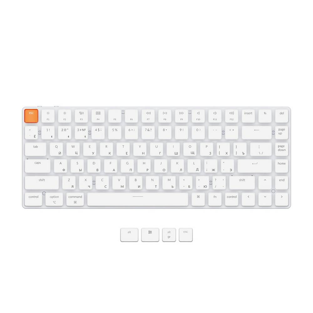 Клавиатура Keychron K3, Gateron Red Switch, белый— фото №0