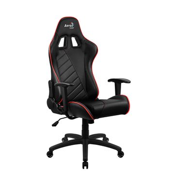 Кресло игровое Aerocool AC100 AIR, черный+красный