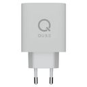 Зарядное устройство сетевое QUB GAN 65W, USB-C PD+ USB-A QC, 65Вт, белый— фото №2