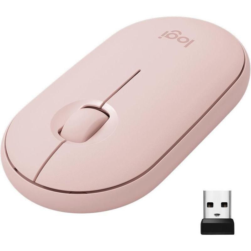 Мышь Logitech Pebble M350, беспроводная, розовый— фото №4