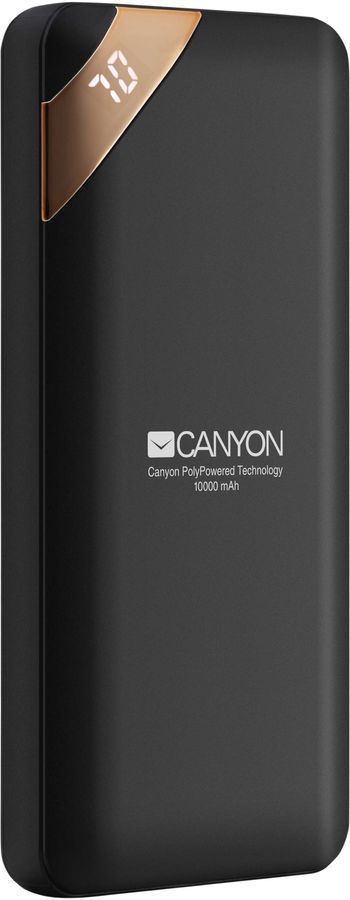 Внешний аккумулятор CANYON PB-102 10000 мАч, черный— фото №0