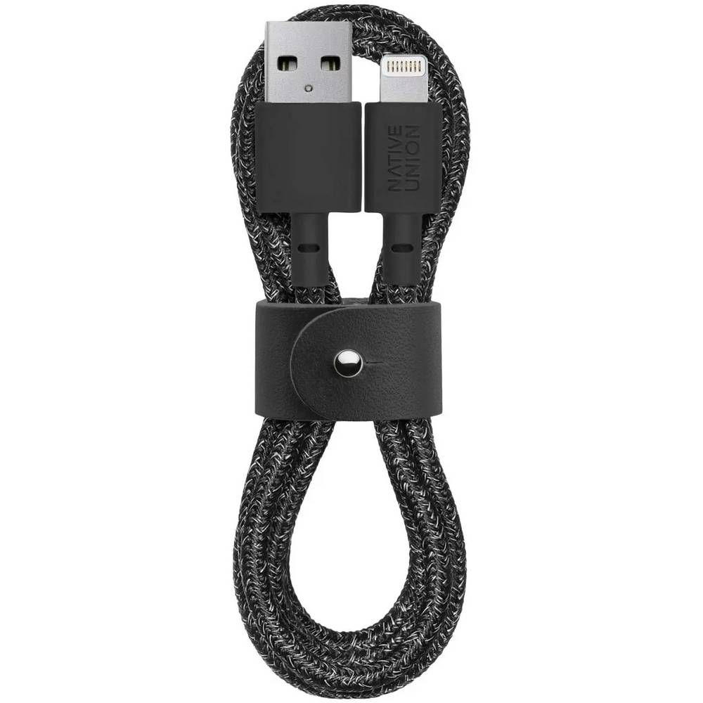 Кабель Native Union Belt Cable Cosmos Black USB / Lightning, 1,2м, черный— фото №0